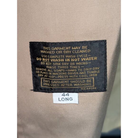 Vintage Clipper Mist All Weather Lined Trench Coat w/ Belt Men's Size 44 Long - Picture 6 of 15